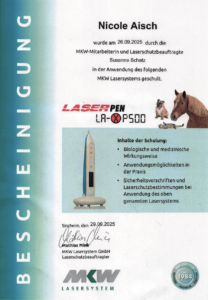 Zertifikat MKW Laser Schulung